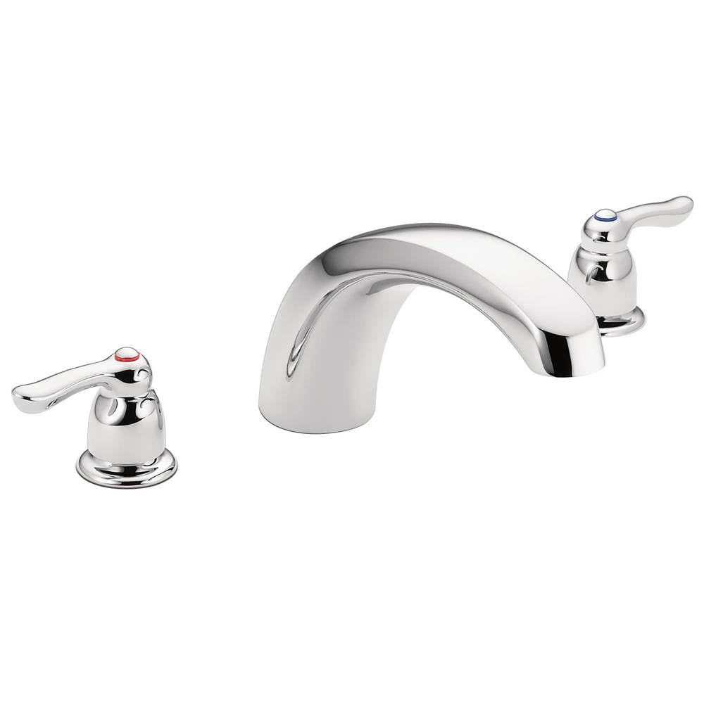 Chateau 2-Handle Low Arc Roman Tub Faucet Trim in Chrome (Valve Sold Separately)
