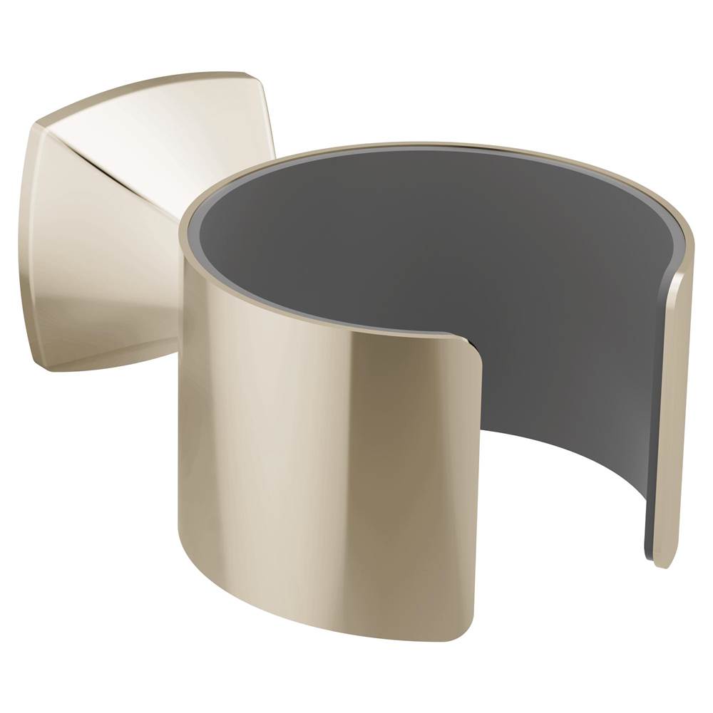 Moen - Voss Bathroom Hair Dryer Holder, Polished Nickel - Polished Nickel