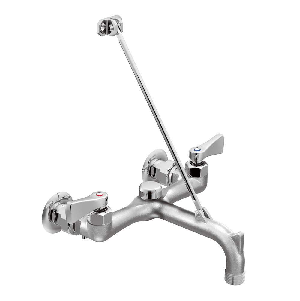 Moen - Rough chrome two-handle service sink faucet