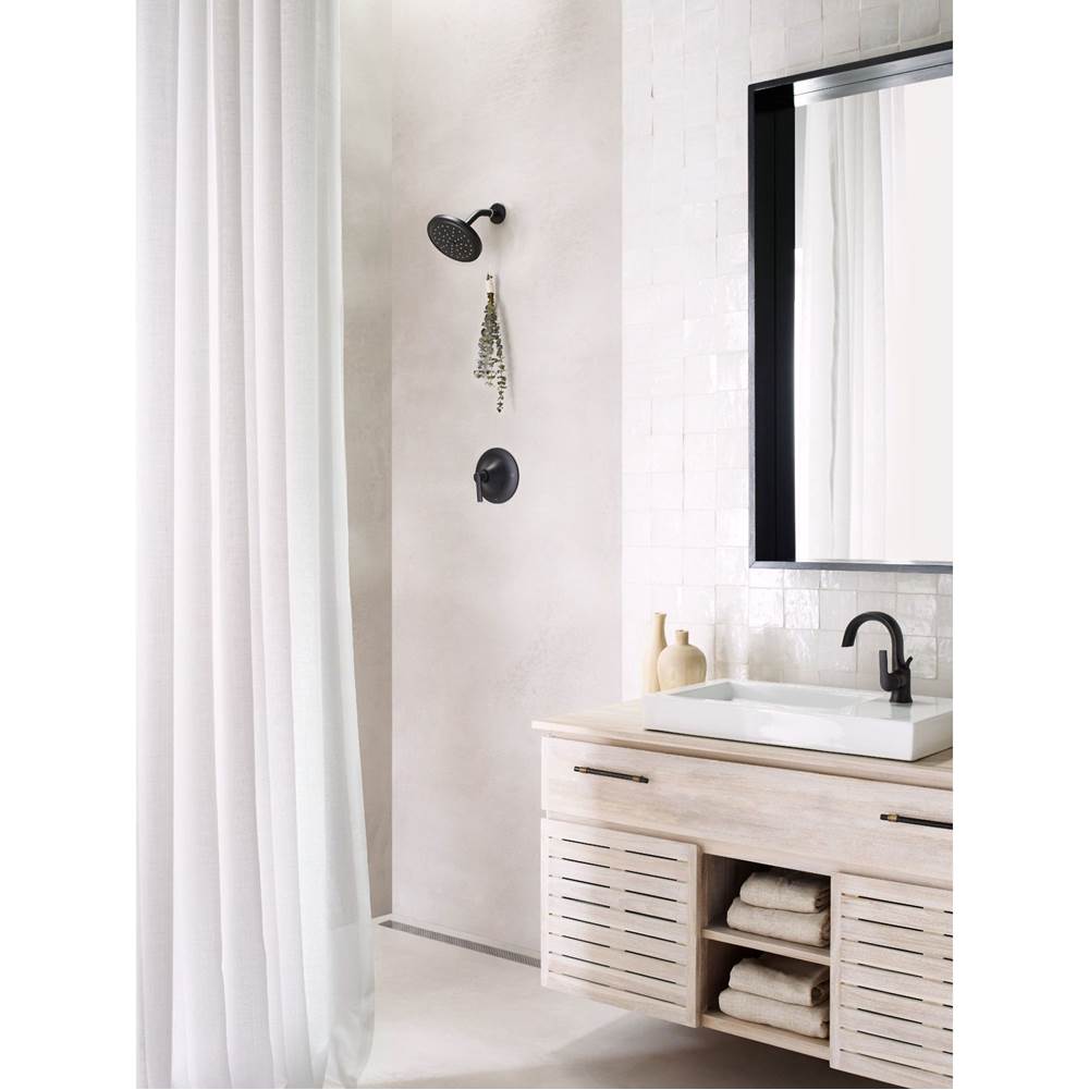 Doux 1-Handle Posi-Temp Shower Faucet Trim Kit in Chrome (Valve Sold Separately)