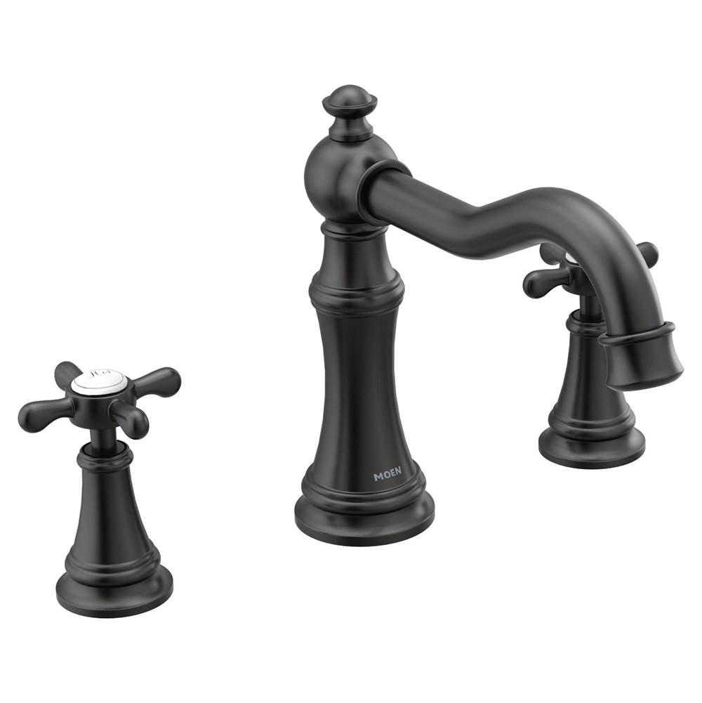 Moen Ts22101 Weymouth Two-Handle High Arc Roman Tub Faucet Trim only, Chrome