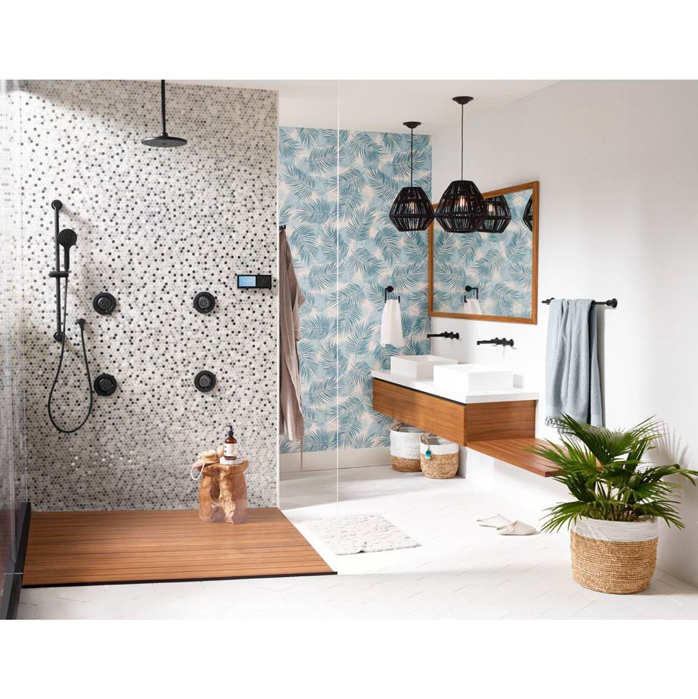 Mosaic 5-3/8 in. 2-Function Body Spray in Chrome