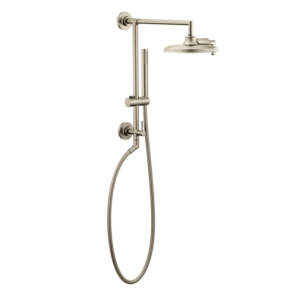 Shower Rail System with 2-Function Diverter in Chrome (Valve Sold Separately)