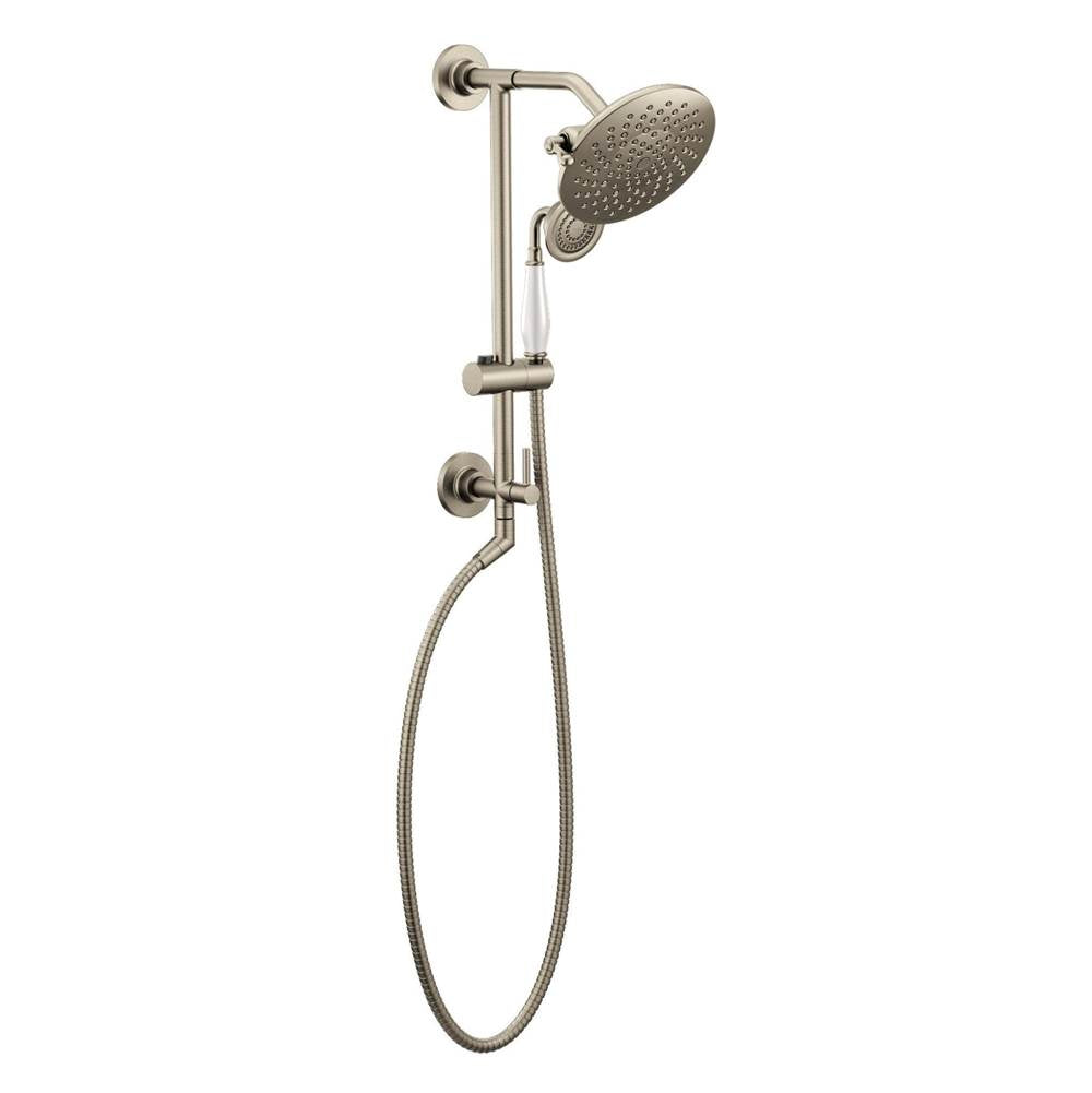 Shower Rail System with 2-Function Diverter in Chrome (Valve Sold Separately)