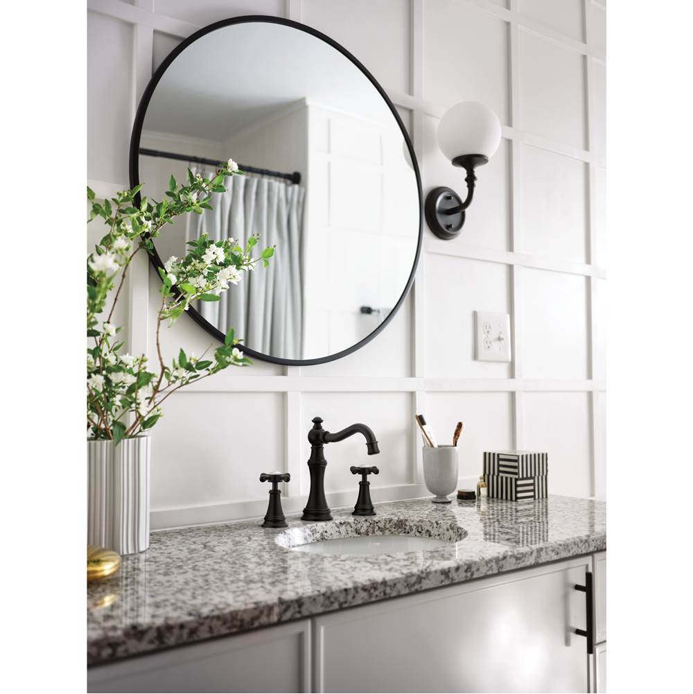 Weymouth 8 in. Widespread 2-Handle High-Arc Bathroom Faucet Trim Kit in Chrome (Valve Sold Separately)