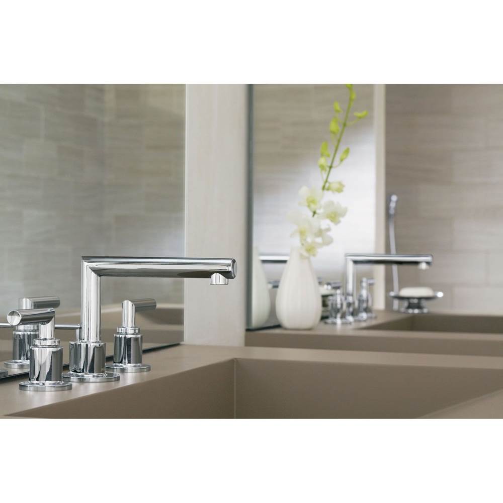 Arris 8 in. Widespread 2-Handle Bathroom Faucet Trim Kit in Chrome (Valve Sold Separately)