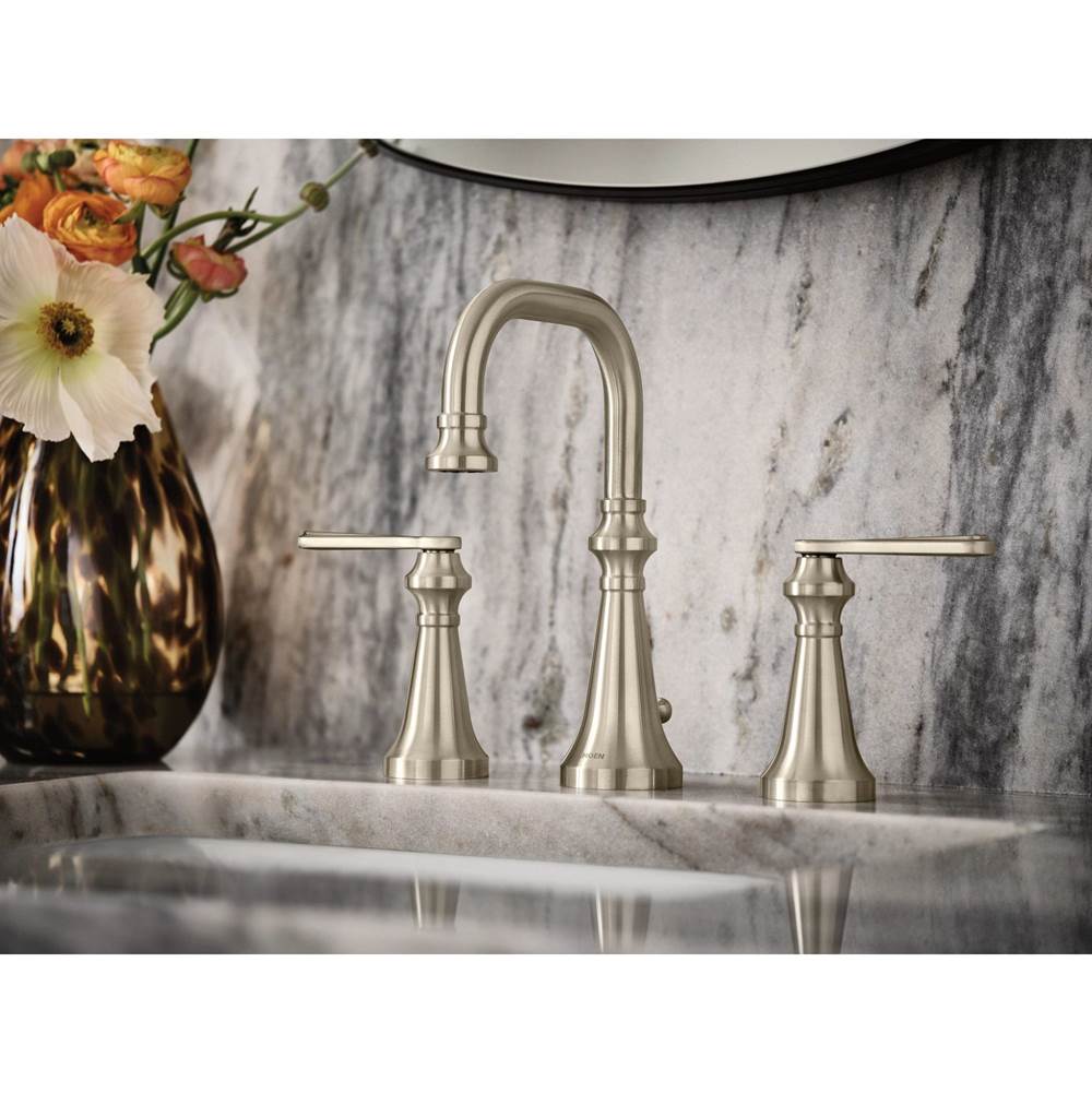 Colinet Traditional Two-Handle Widespread High-Arc Bathroom Faucet with Lever Handles, Valve Required, in Chrome