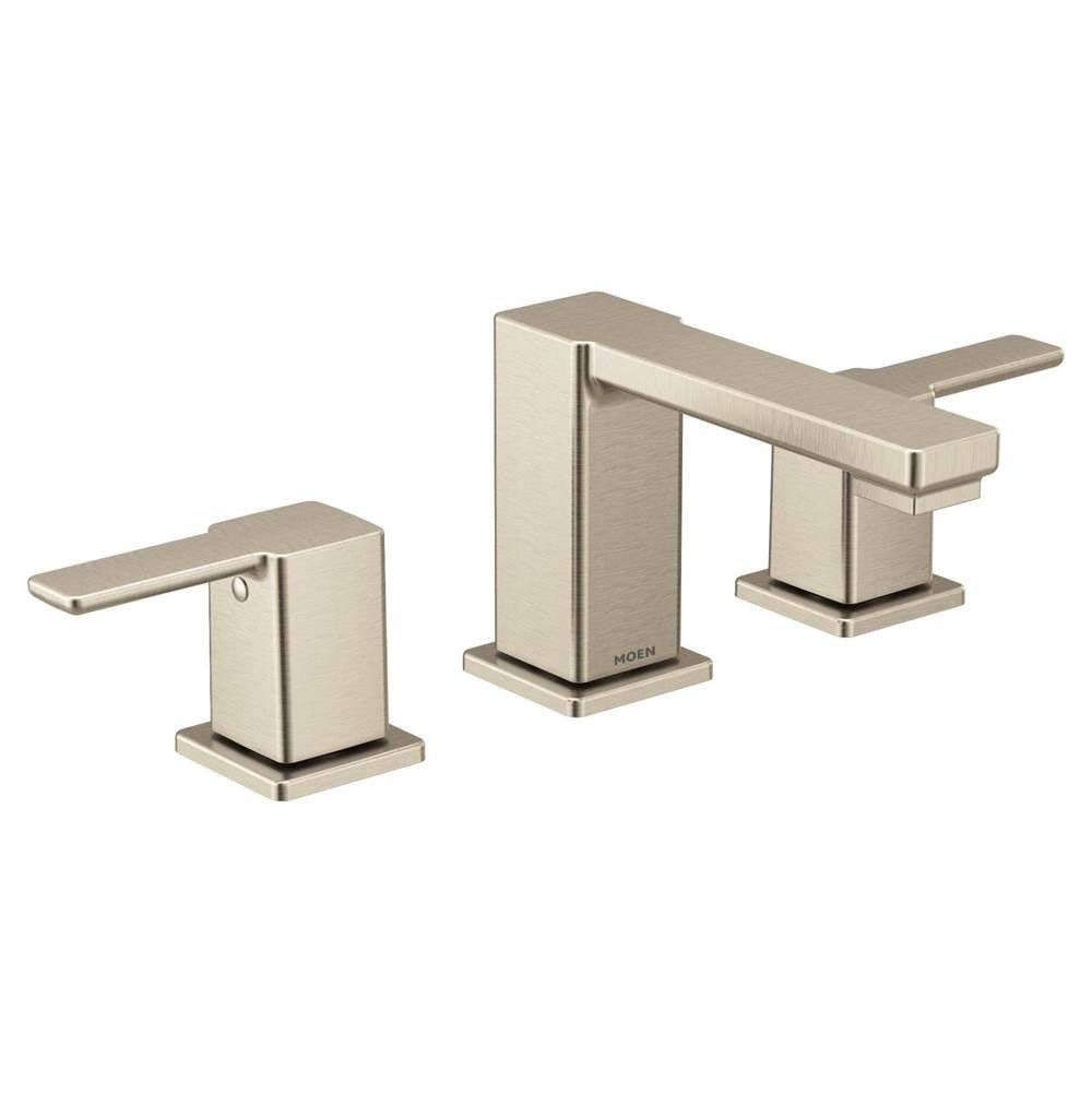 90 Degree Two-Handle Widespread Modern Bathroom Faucet, Valve Required, Chrome