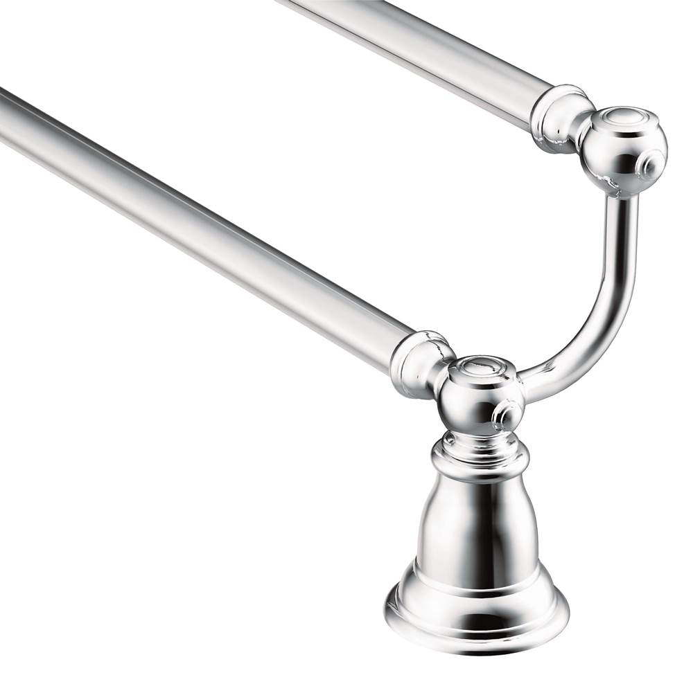 Moen - Chrome 24'' Double Towel Bar - Chrome