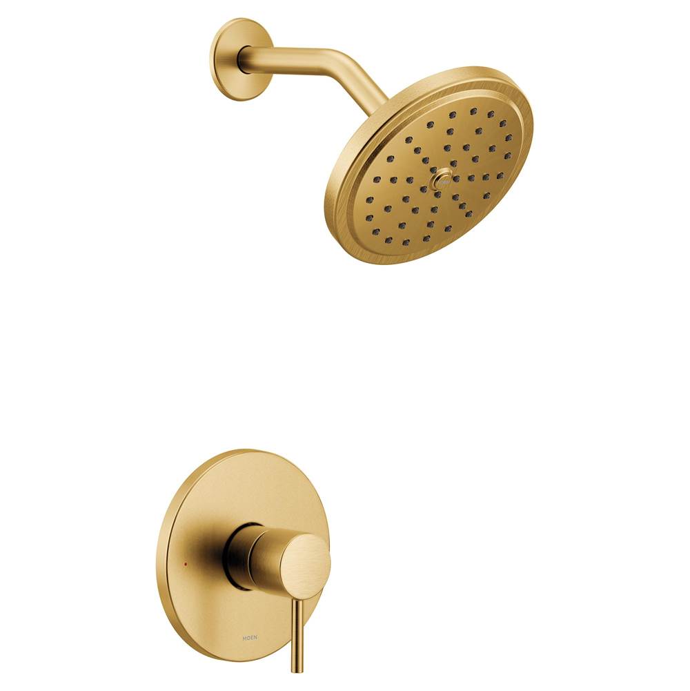 Moen - Align M-CORE 3-Series 1-Handle Shower Trim Kit in Brushed Gold (Valve Sold Separately) - Brushed Gold