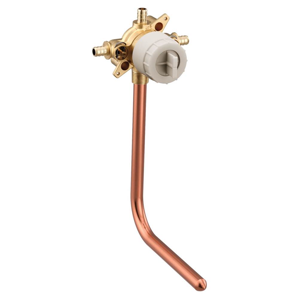 M-CORE 3-Series 4 Port Tub and Shower Pre-Fabricated Mixing Valve with Crimp Ring PEX Connections and Stops