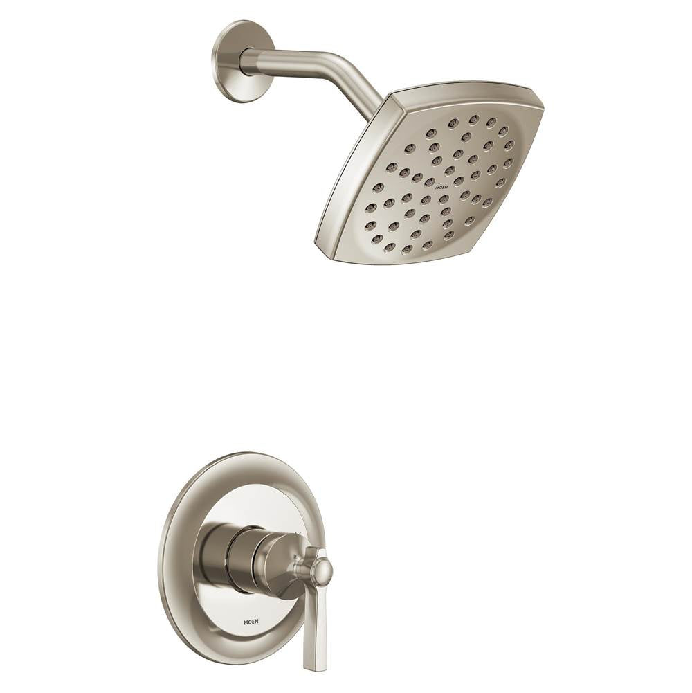 Moen - Flara M-CORE 2-Series Eco Performance 1-Handle Shower Trim Kit in Polished Nickel (Valve Sold Separately) - Polished Nickel