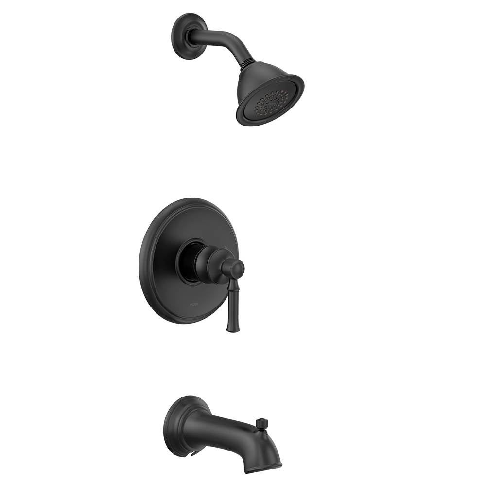 Dartmoor Posi-Temp WaterSense Single-Handle Wall-Mount Tub and Shower Faucet Trim Kit in Chrome (Valve Sold Separately)
