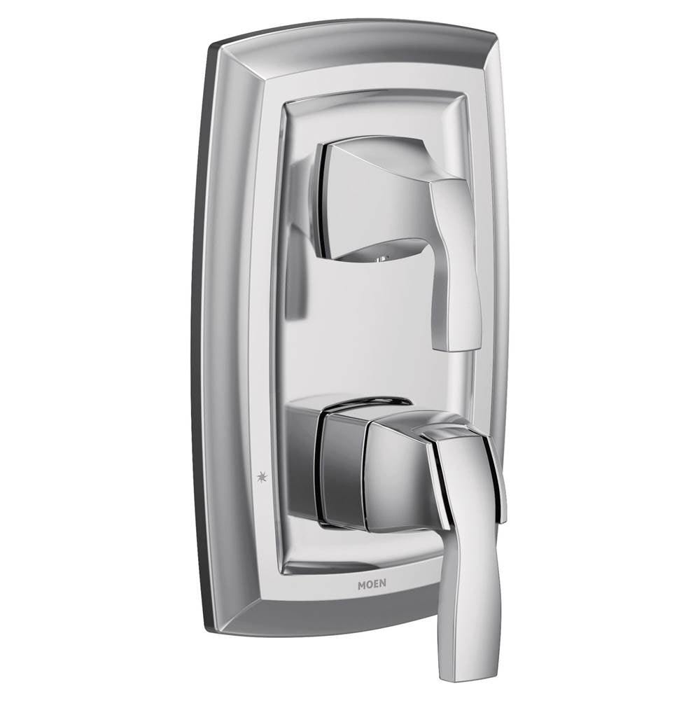 Voss M-CORE 3-Series 2-Handle Shower Trim with Integrated Transfer Valve in Chrome (Valve Sold Separately)