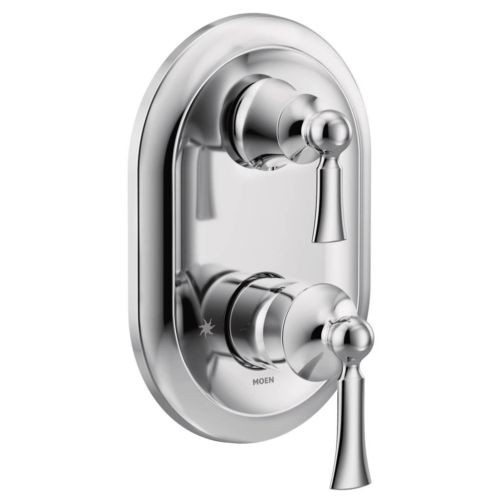 Wynford M-CORE 3-Series 2-Handle Shower Trim with Integrated Transfer Valve in Chrome (Valve Sold Separately)