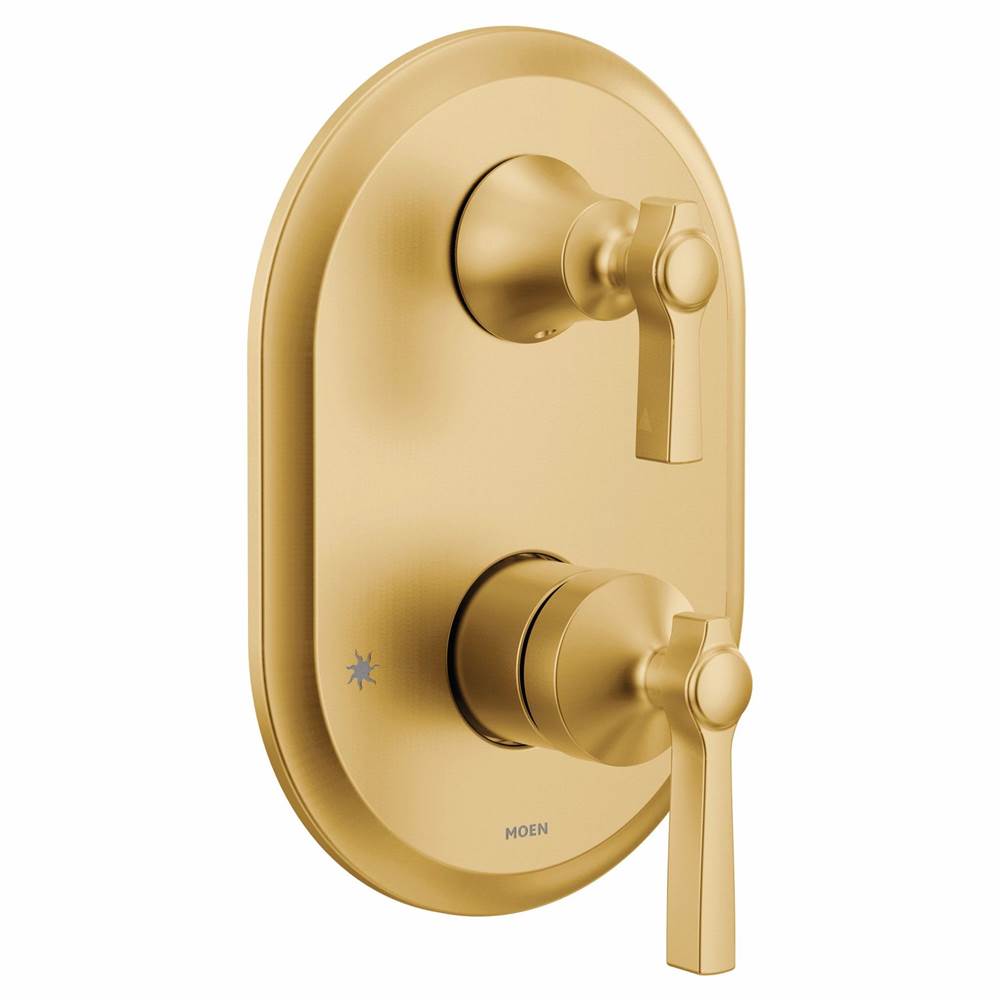 Flara M-CORE 3-Series 2-Handle Shower Trim with Integrated Transfer Valve in Chrome (Valve Sold Separately)