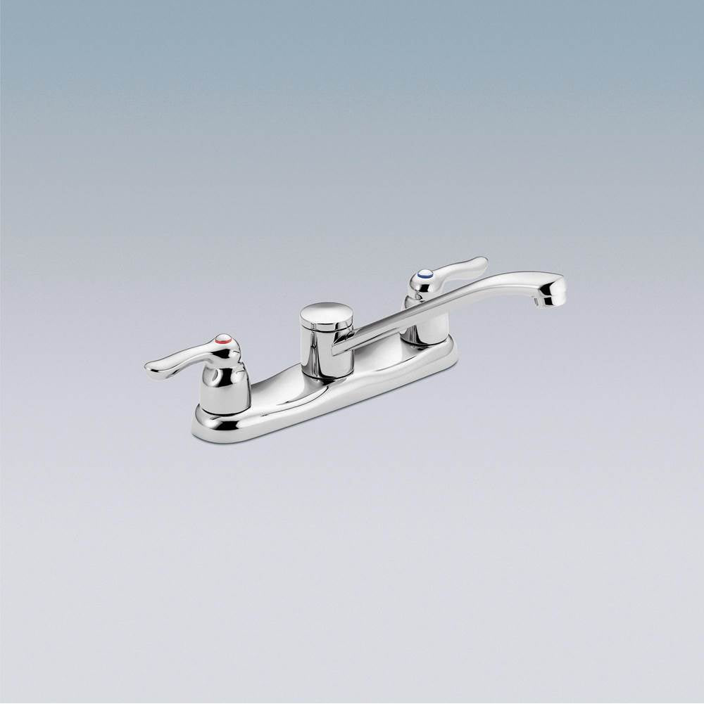 Moen - Chrome two-handle kitchen faucet - Chrome