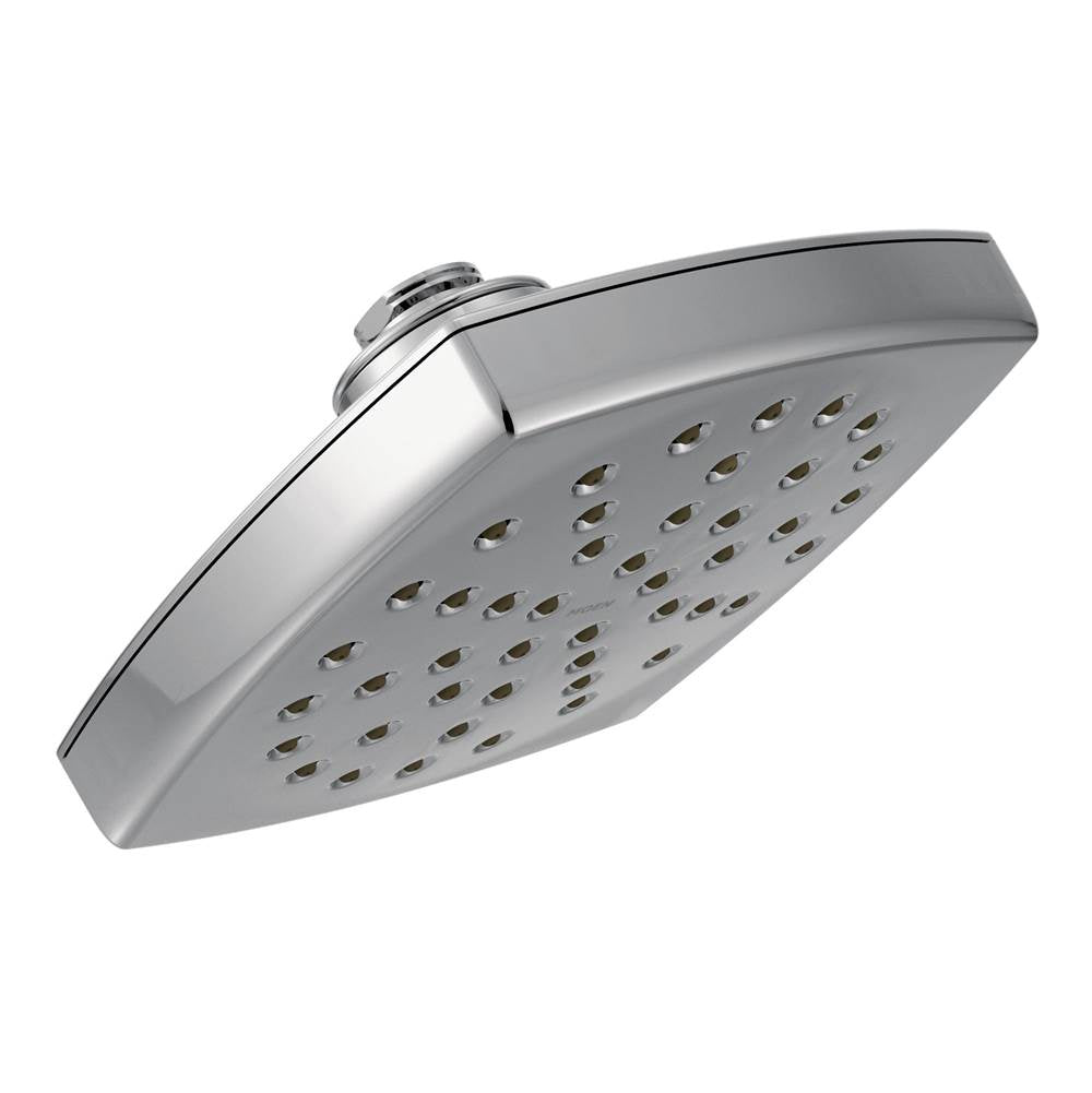 Moen - Voss 6'' Single-Function Eco-Performance Rainshower Showerhead with Immersion Technology, Chrome - Chrome