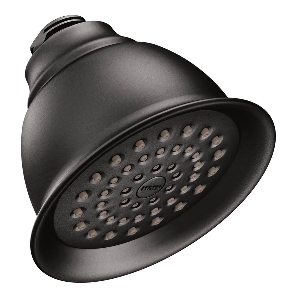 Moen - One Function 4 3/8-Inch Diameter Spray Head Moenflo XL Showerhead, Wrought Iron - Wrought Iron