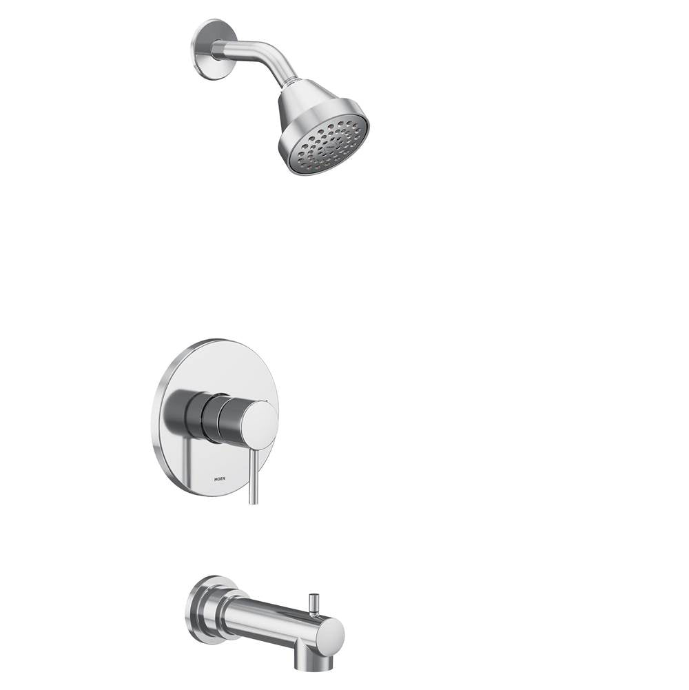 Moen - Align M-CORE 2-Series Eco Performance 1-Handle Tub and Shower Trim Kit in Chrome (Valve Sold Separately) - Chrome