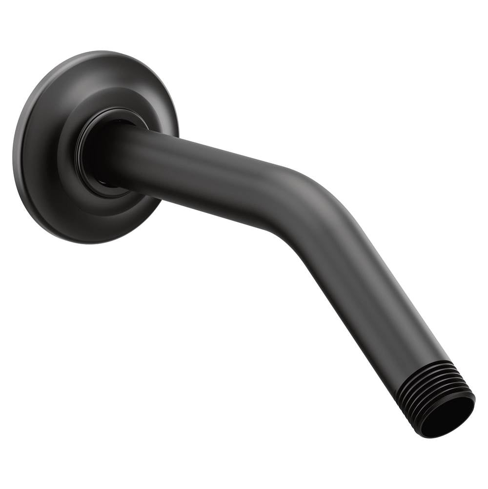 Moen - Premium 8-Inch Standard Shower Arm with Matching Flange Included, Matte Black - Matte Black