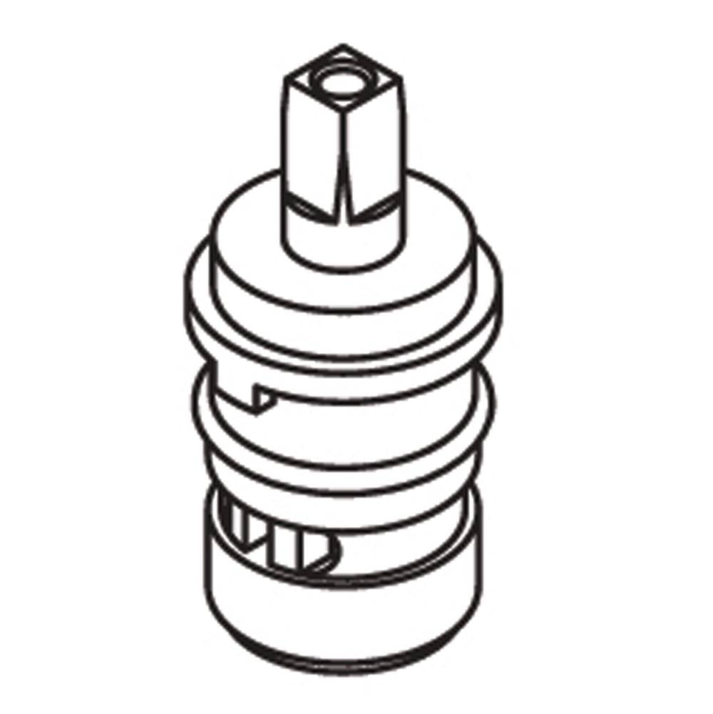 Moen - 2 Handle Brass Shell Ceramic Disc Cartridge - Cold - Unfinished