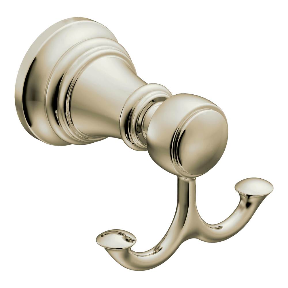 Moen - Polished Nickel Double Robe Hook - Polished Nickel