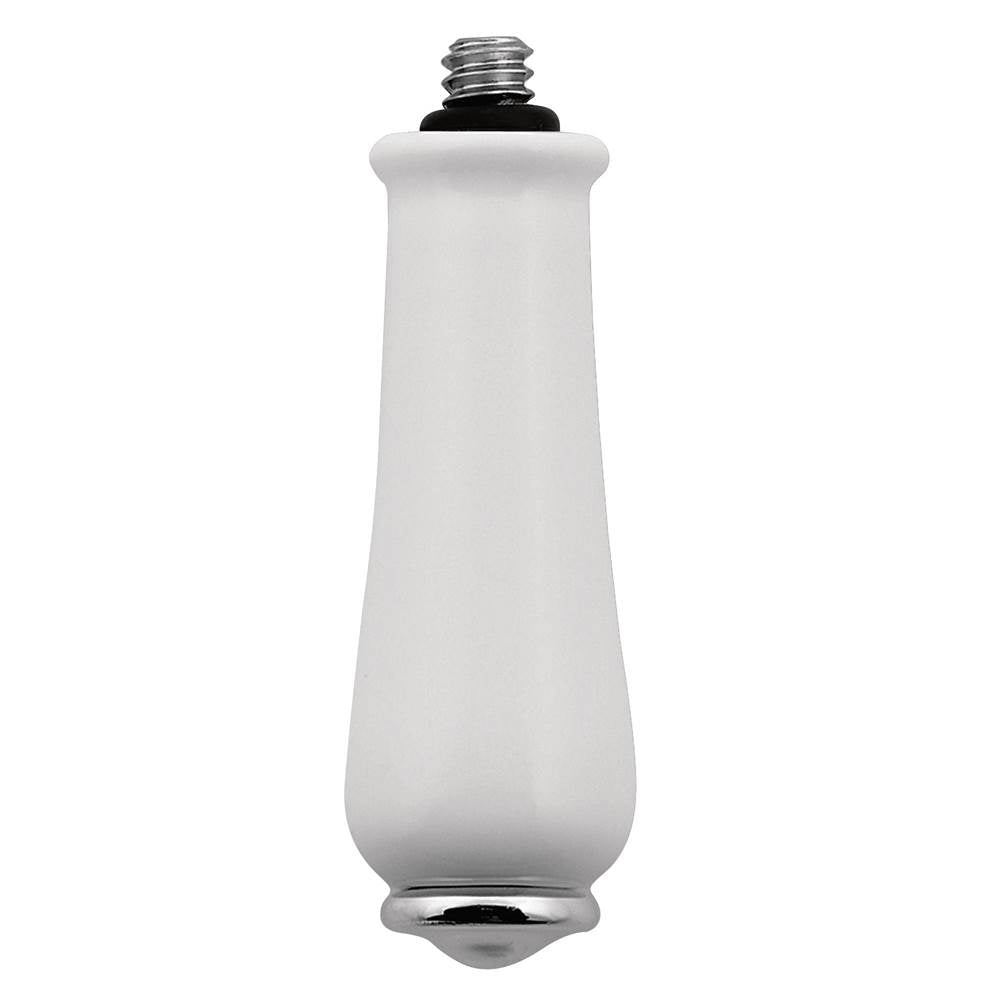 Moen - Monticello Replacement Lever Handle Insert, Porcelain and Chrome - Porcelain, Chrome