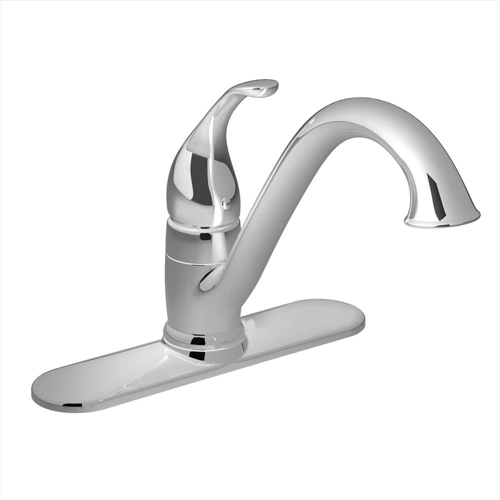 Moen - Camerist One-Handle Low Arc Kitchen Faucet, Chrome - Chrome