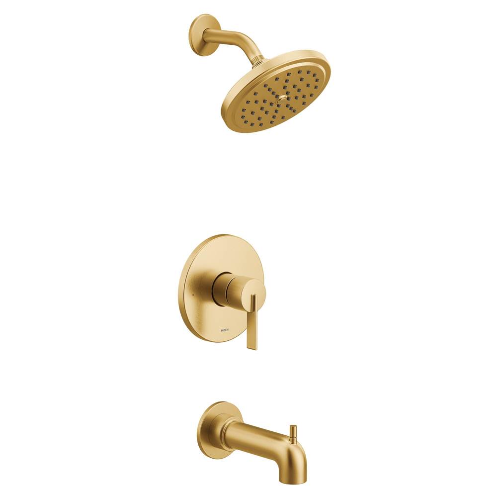 Moen - Cia M-CORE 2-Series Eco Performance 1-Handle Tub and Shower Trim Kit in Brushed Gold (Valve Sold Separately) - Brushed Gold