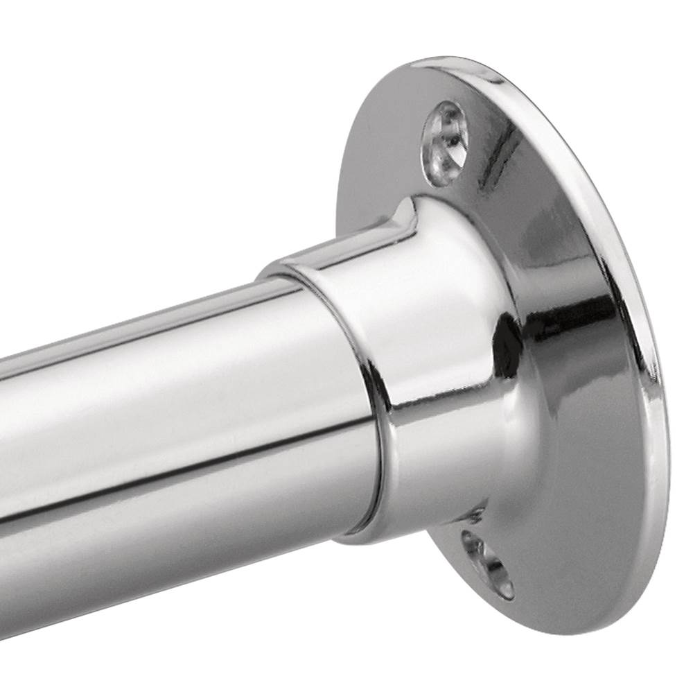 Moen - Donner 60'' Straight Shower Curtain Rod - Polished Stainless