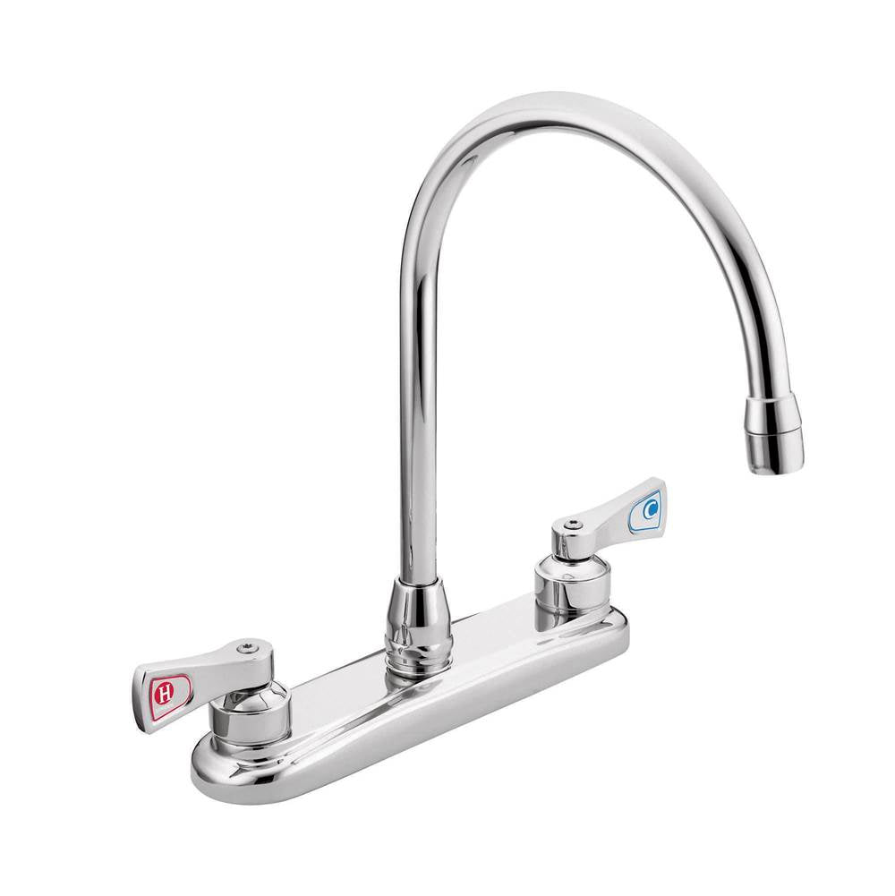 Moen - Chrome two-handle kitchen faucet - Chrome