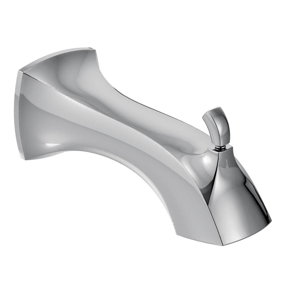 Moen - Voss 1/2-Inch Slip Fit Connection Diverter Tub Spout, Chrome - Chrome