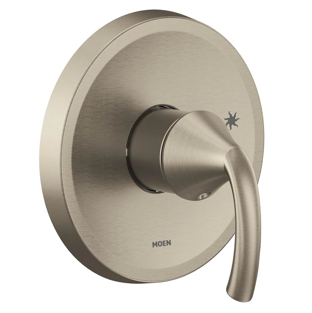 Moen - Glyde M-CORE 2-Series 1-Handle Shower Trim Kit in Brushed Nickel (Valve Sold Separately) - Brushed Nickel