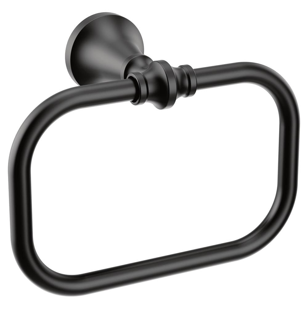 Moen - Matte Black Towel Ring - Matte Black