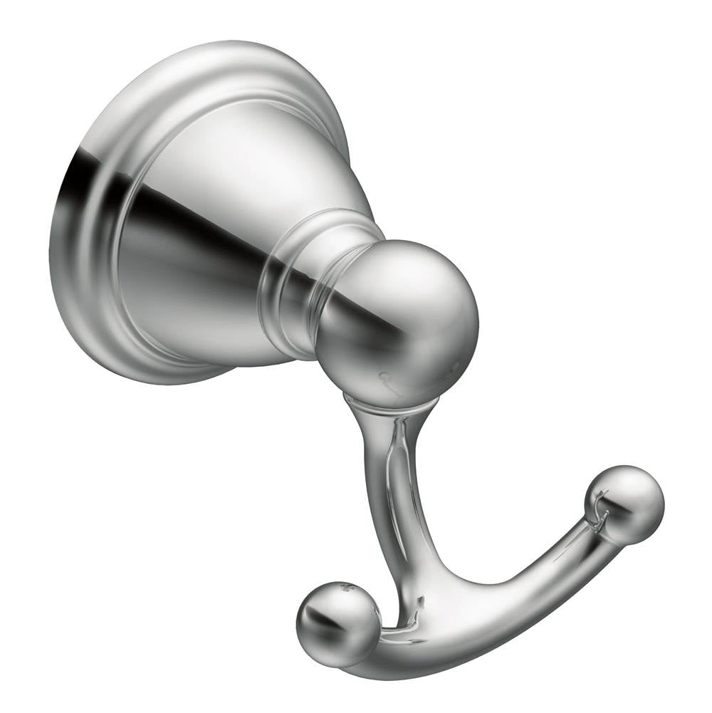 Brushed Nickel Double Robe Hook