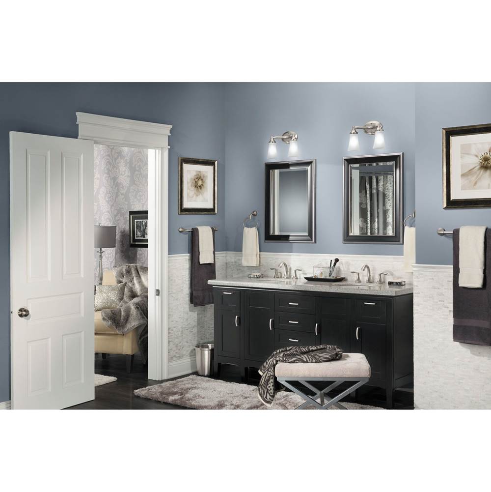 Eva 8 in. Widespread 2-Handle High-Arc Bathroom Faucet Trim Kit in Chrome (Valve Sold Separately)