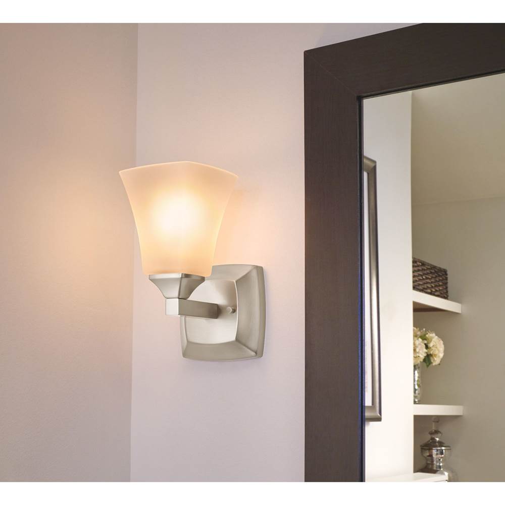 Brushed Gold One Globe Bath Light