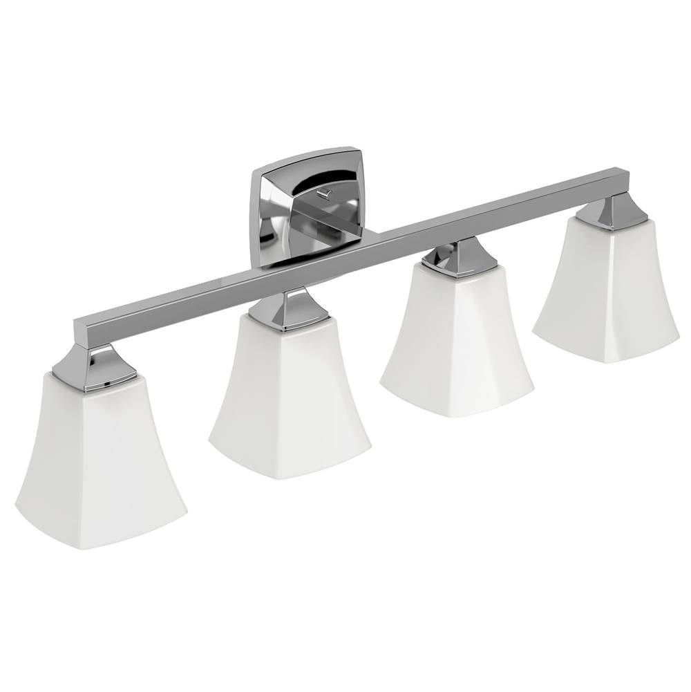 Brushed Gold Four Globe Bath Light