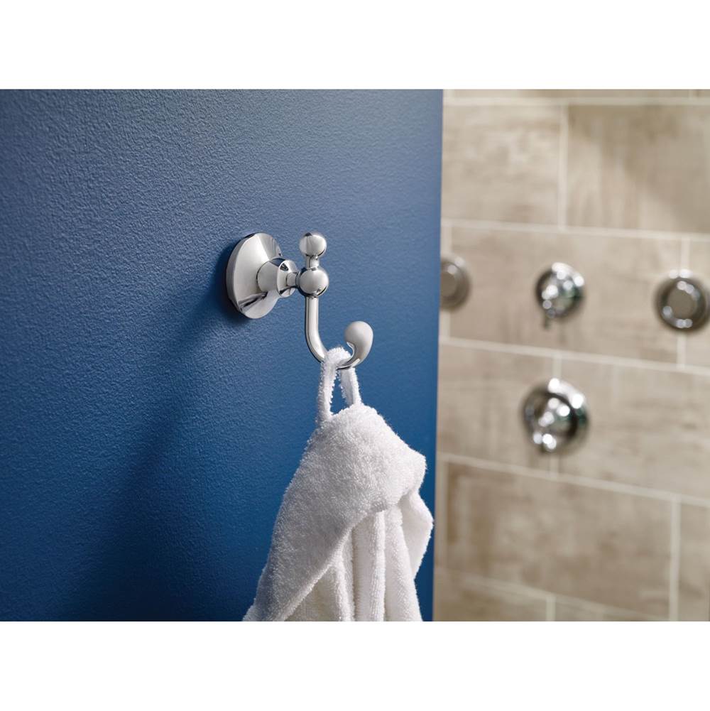 Brushed Nickel Double Robe Hook