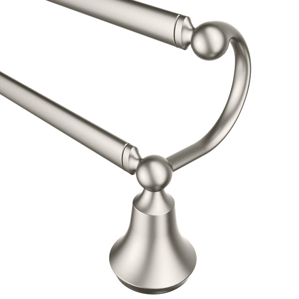 Brushed Nickel 24'' Double Towel Bar