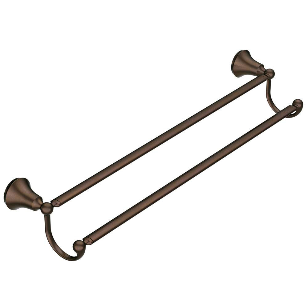 Brushed Nickel 24'' Double Towel Bar