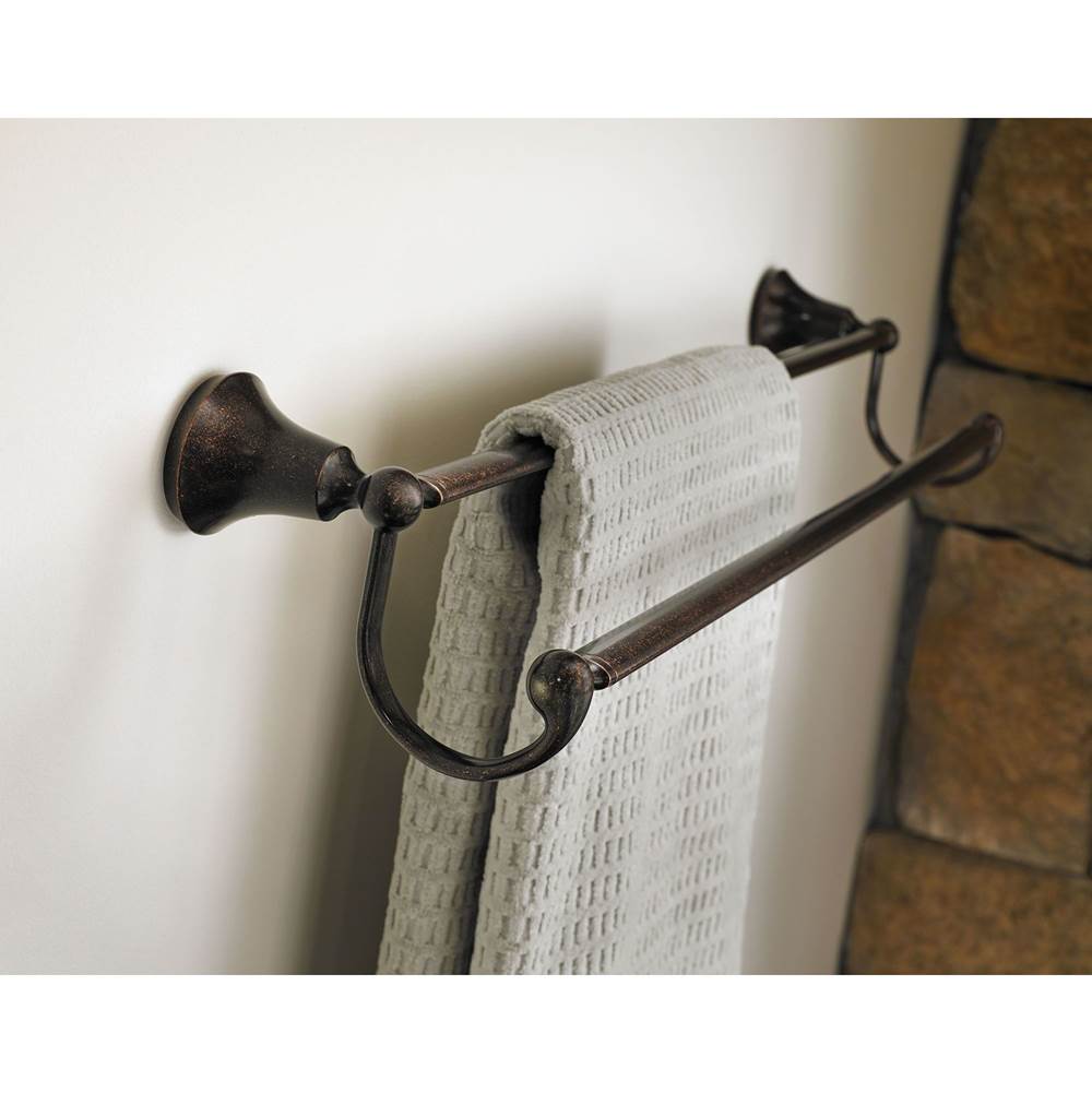 Brushed Nickel 24'' Double Towel Bar