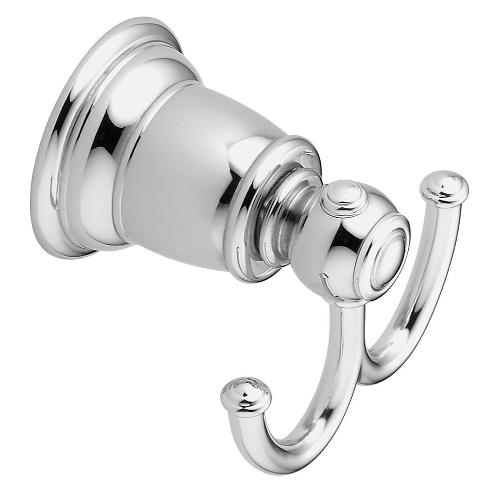Brushed Nickel Double Robe Hook
