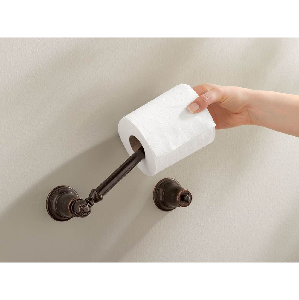 Brushed Nickel Pivoting Paper Holder