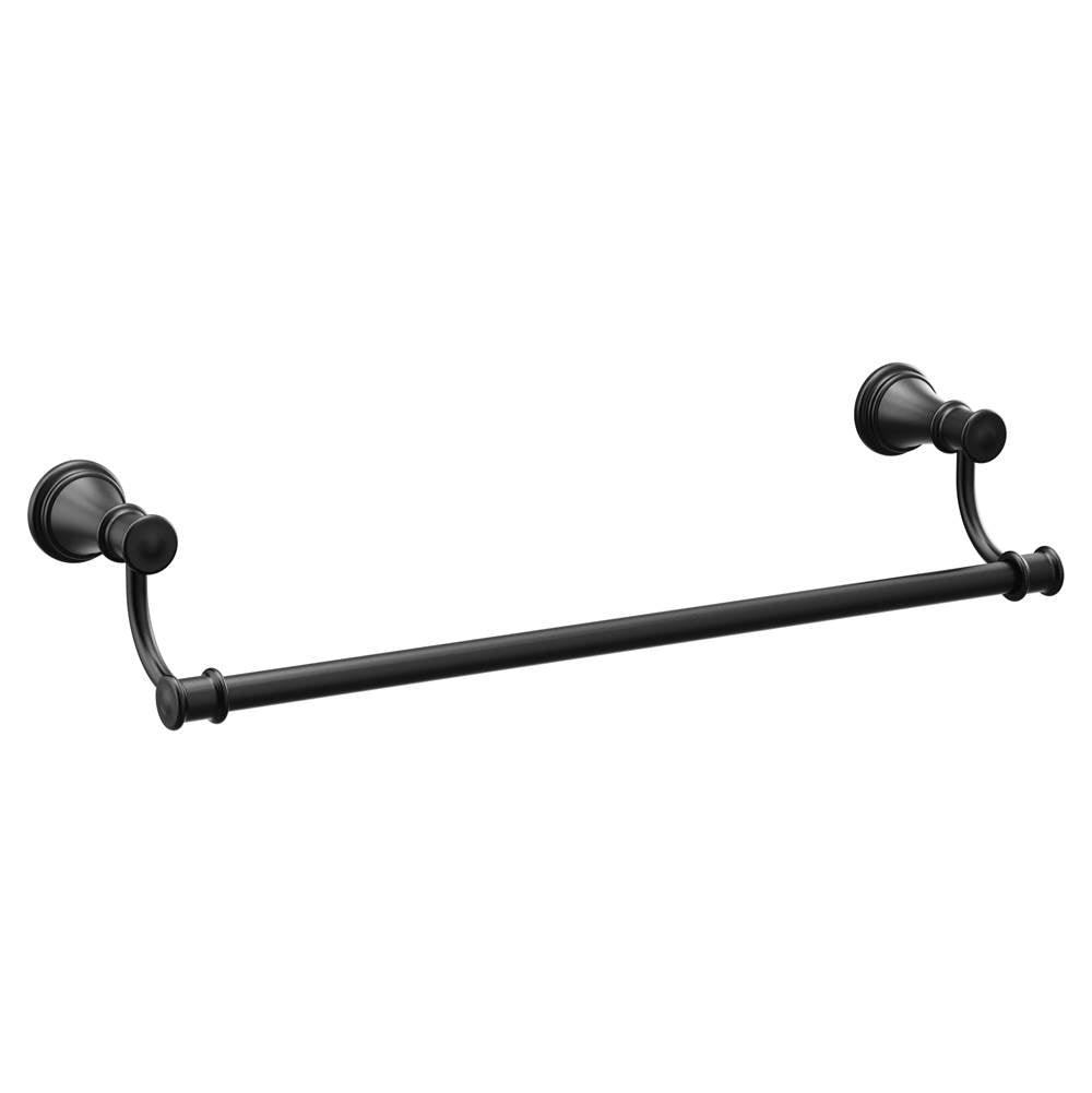 Moen - Matte Black 18'' Towel Bar - Matte Black