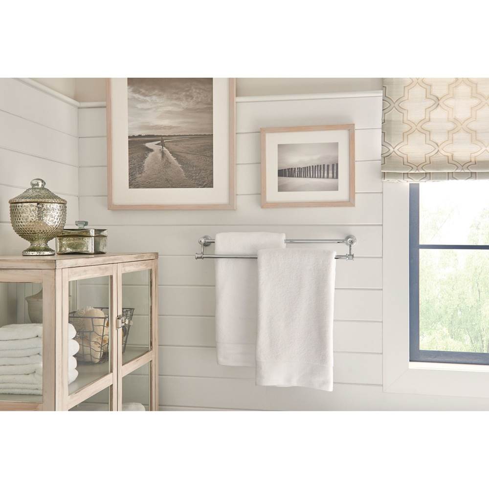 Brushed Nickel 24'' Double Towel Bar