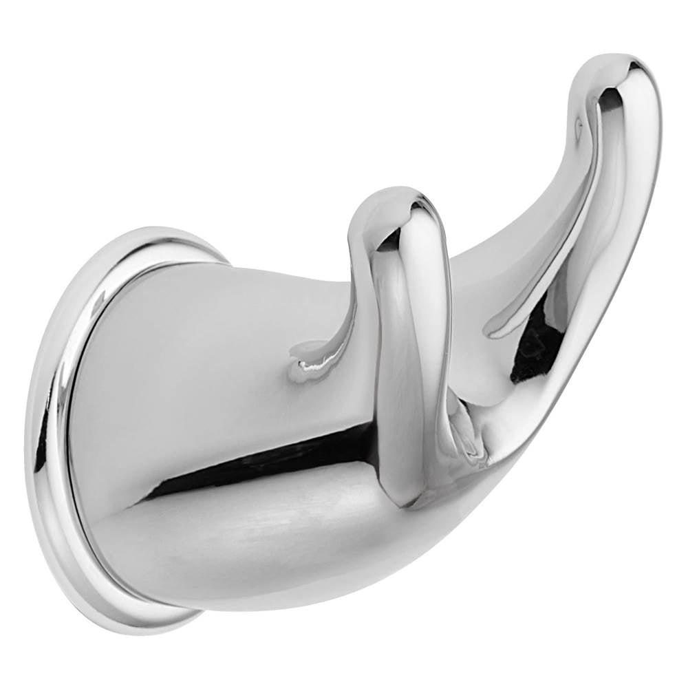 Brushed Chrome Double Robe Hook