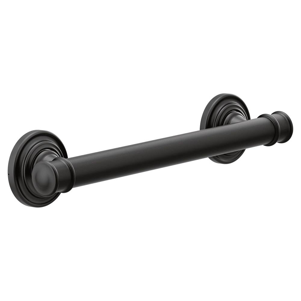 Matte Black 12'' Designer Grab Bar