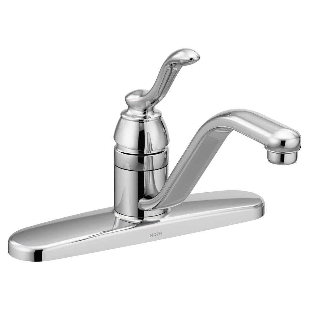 Moen - Banbury Single-Handle Lever Kitchen Faucet - Chrome